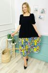 146993 Kare Yaka Maxi Elbise